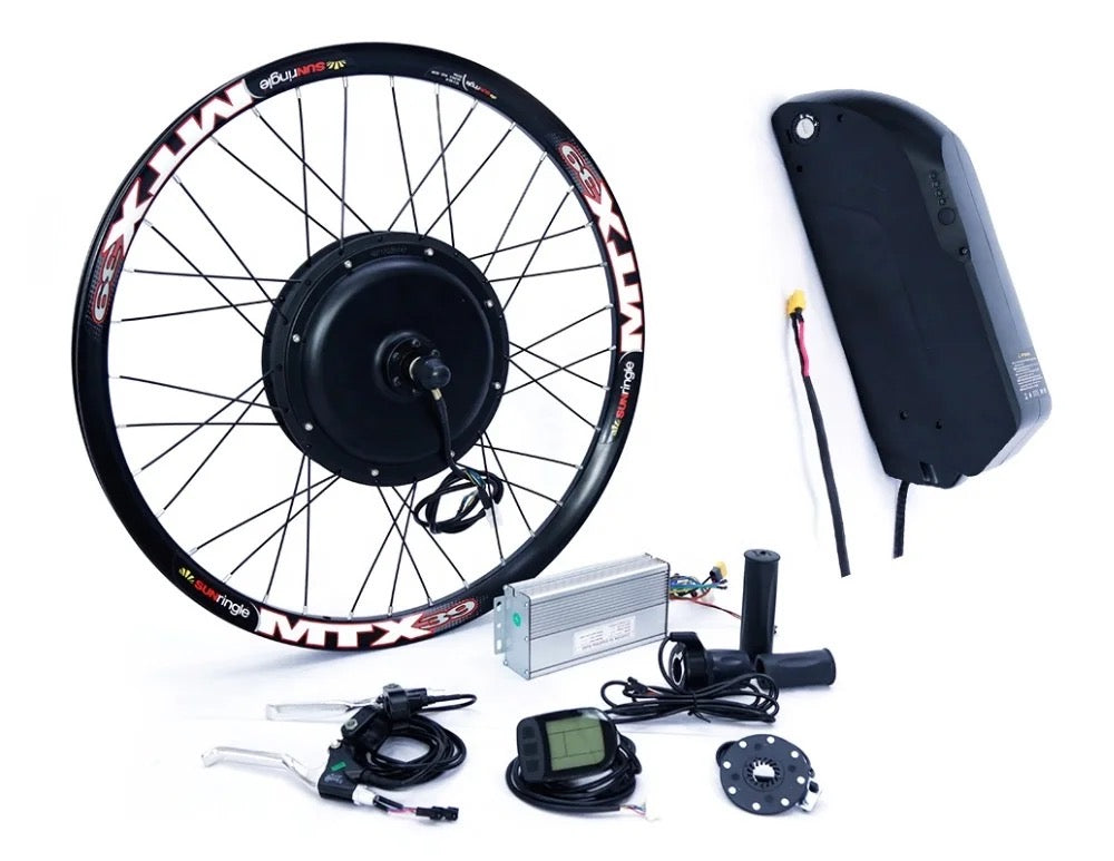 Full Electric Bicycle Conversion Kit E Bike Rear Wheel Hub 35-45Mph